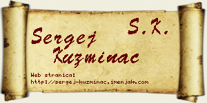 Sergej Kuzminac vizit kartica